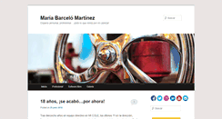 Desktop Screenshot of mariabarcelo.es