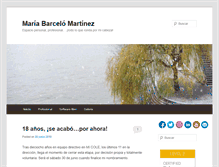 Tablet Screenshot of mariabarcelo.es
